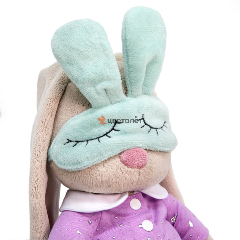 Зайка Ми в пижаме с маской для сна